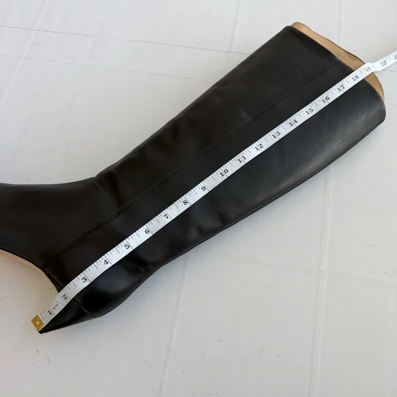 New REFORMATION Remy Knee Boot Black Leather Knee-High Women's SIZE 9 - Picture 8 of 12